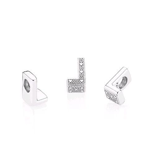 pandora charm lettera l pandora charm lettera l