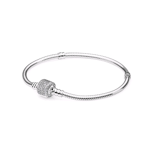 bracciale pandora con cuore brillantinato bracciale pandora con cuore brillantinato