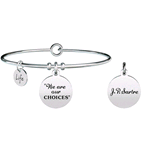 KIDULT BRACCIALI ACCIAIO PHILOSOPHY  "WE ARE OUR CHOICES" 731301