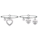 KIDULT SET DI DUE  BRACCIALI ACCIAIO FAMILY MAMMA-FIGLIA | VERO AMORE 731098