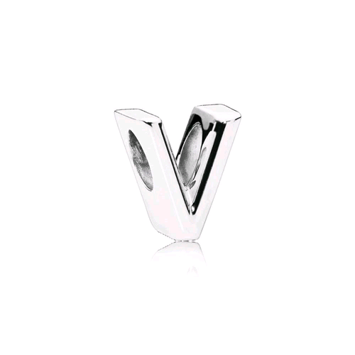 PANDORA ORIGINALS ARGENTO 925 CHARM LETTERA V 797476