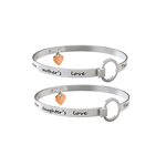 KIDULT SET DI DUE  BRACCIALI ACCIAIO FAMILY MAMMA-FIGLIA | LOVE 731106