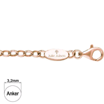 JULIE JULSEN CATENA ARGENTO 925 ROSATO 45CM JJC045RG