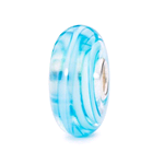 TROLLBEADS ORIGINAL BEADS VETRO NASTRO TURCHESE TGLBE-10236