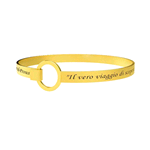 KIDULT PHILOSOPHY BRACCIALI ACCIAIO SATINATO GOLD PVD IL VERO VIAGGIO... 231717