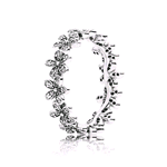 PANDORA ORIGINALS ARGENTO 925 ANELLO FASCIA DI MARGHERITE LUMINOSE 190934CZ