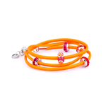 GIOIELLI BROSWAY BRACCIALE PELLE TRES JOLIE MINI FLUO CHARM BTJMS175