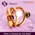 GIOIELLI BROSWAY ANELLO TRING ZODIACO PESCI TGZ12