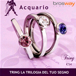 GIOIELLI BROSWAY ANELLO TRING ZODIACO ACQUARIO TGZ11