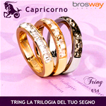 GIOIELLI BROSWAY ANELLO TRING ZODIACO CAPRICORNO TGZ10