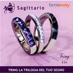 GIOIELLI BROSWAY ANELLO TRING ZODIACO SAGITTARIO TGZ09