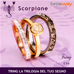 GIOIELLI BROSWAY ANELLO TRING ZODIACO SCORPIONE TGZ08