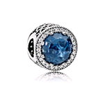 PANDORA ORIGINALS ARGENTO 925 CHARM GIOIELLO BLU NOTTE 791725NMB