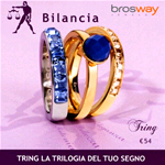 GIOIELLI BROSWAY ANELLO TRING ZODIACO BILANCIA TGZ07