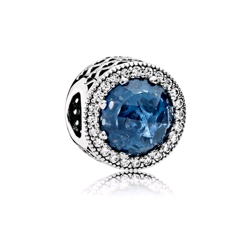 PANDORA ORIGINALS ARGENTO 925 CHARM GIOIELLO BLU NOTTE 791725NMB