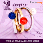 GIOIELLI BROSWAY ANELLO TRING ZODIACO VERGINE TGZ06