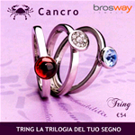 GIOIELLI BROSWAY ANELLO TRING ZODIACO CANCRO TGZ04