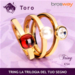 GIOIELLI BROSWAY ANELLO TRING ZODIACO TORO TGZ02