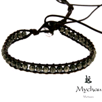 MYCHAU BRACCIALE VIETNAMITA IN ARGENTO E PIRITE BHS704/3