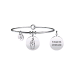 KIDULT BRACCIALI ACCIAIO SYMBOLS DITA INCROCIATE | BUONA FORTUNA 731371