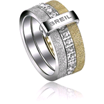 BREIL GIOIELLI ANELLO BREILOGY ACCIAIO ORO