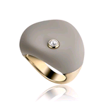 BREIL GIOIELLI ANELLO SENSE OF TOUCH IP GOLD BEIGE 