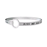 KIDULT BRACCIALI ACCIAIO "KISS ME, AND YOU MAY...." 731280