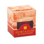 HEART & HOME CANDELINA IN CERA DI SOIA 53GR - NOTTE DI NATALE HHNV10