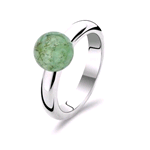 TI SENTO MILANO ANELLO PIETRA VERDE PALLINA ARGENTO 1444VG