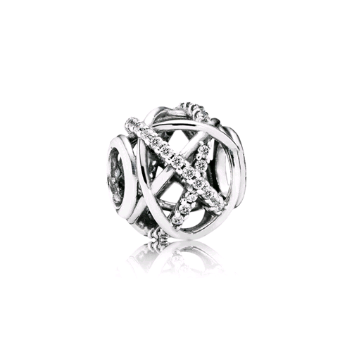 PANDORA ORIGINALS ARGENTO 925 CHARM OPENWORK GALASSIA 791388CZ