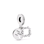 PANDORA ORIGINALS CHARM CON PENDENTE INCISIONE GHIACCIATA 797553CZ