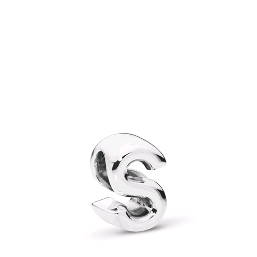 PANDORA ORIGINALS ARGENTO 925 CHARM LETTERA S 797473