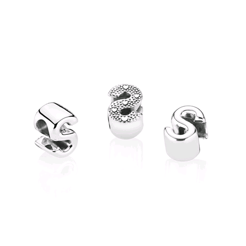 PANDORA ORIGINALS ARGENTO 925 CHARM LETTERA S 797473