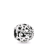 PANDORA ORIGINALS ARGENTO 925 CHARM OPENWORK APRI IL TUO CUORE 790964