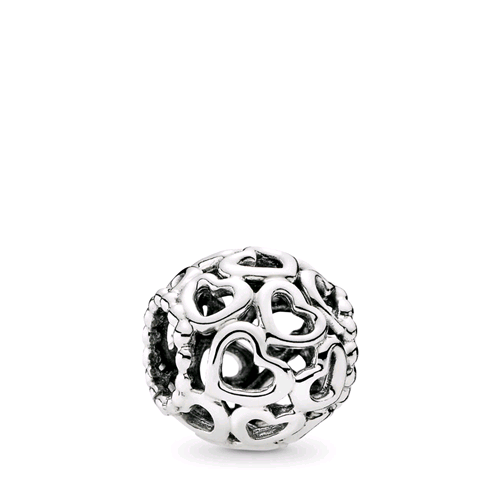 PANDORA ORIGINALS ARGENTO 925 CHARM OPENWORK APRI IL TUO CUORE 790964