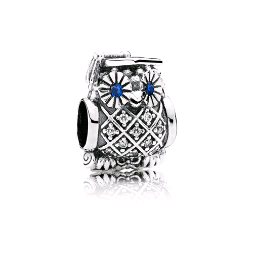 PANDORA ORIGINALS ARGENTO 925 CHARM GUFO PER LA LAUREA 791502NSB
