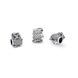 PANDORA ORIGINALS ARGENTO 925 CHARM GUFO PER LA LAUREA 791502NSB
