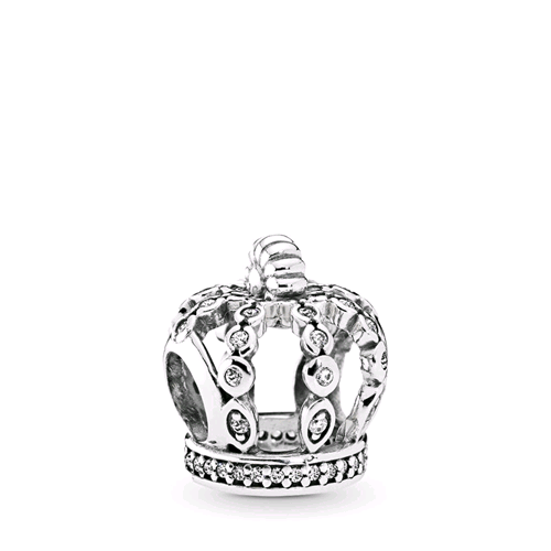 PANDORA ORIGINALS ARGENTO 925 CHARM CORONA DELLE FAVOLE 792058CZ