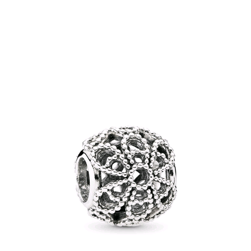 PANDORA ORIGINALS ARGENTO 925 CHARM OPENWORK ROSE 791282