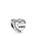 PANDORA ORIGINALS ARGENTO 925 CHARM OMAGGIO ALLA MAMMA 792070CZ