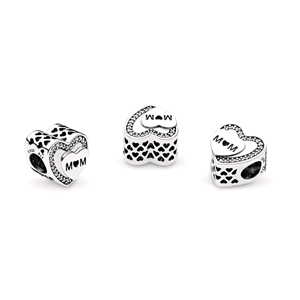 PANDORA ORIGINALS ARGENTO 925 CHARM OMAGGIO ALLA MAMMA 792070CZ