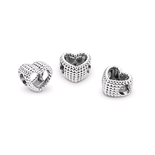 PANDORA ORIGINALS ARGENTO 925 CHARM CUORE DI SFERE 797516