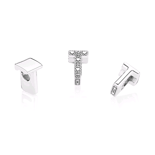 PANDORA ORIGINALS ARGENTO 925 CHARM LETTERA T 797474