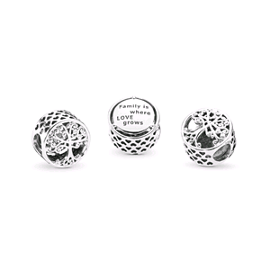 PANDORA ORIGINALS ARGENTO 925 CHARM ALBERO DELLA FAMIGLIA 797590