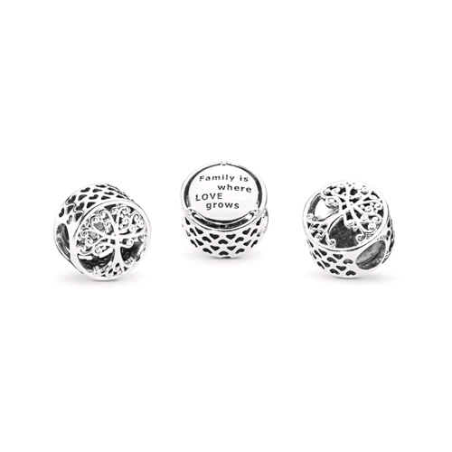 PANDORA ORIGINALS ARGENTO 925 CHARM ALBERO DELLA FAMIGLIA 797590