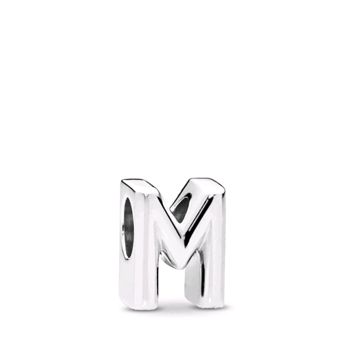 PANDORA ORIGINALS ARGENTO 925 CHARM LETTERA M 797467