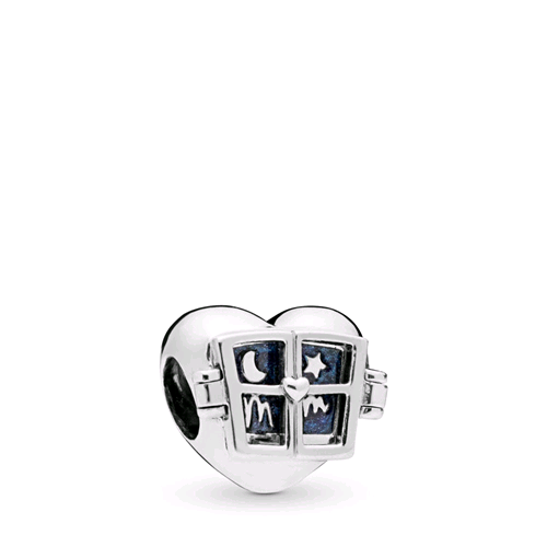 PANDORA ORIGINALS ARGENTO 925 CHARM FINESTRA D’AMORE 798006EN63