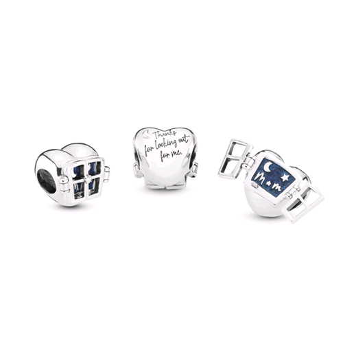 PANDORA ORIGINALS ARGENTO 925 CHARM FINESTRA D’AMORE 798006EN63