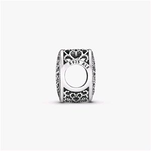 PANDORA ORIGINALS ARGENTO 925 CHARM OPENWORK CUORE DECORATO 791811