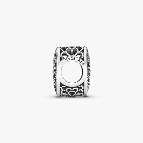 PANDORA ORIGINALS ARGENTO 925 CHARM OPENWORK CUORE DECORATO 791811